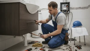 Licensed plumber prepared for service at Cedar Park Plumbing